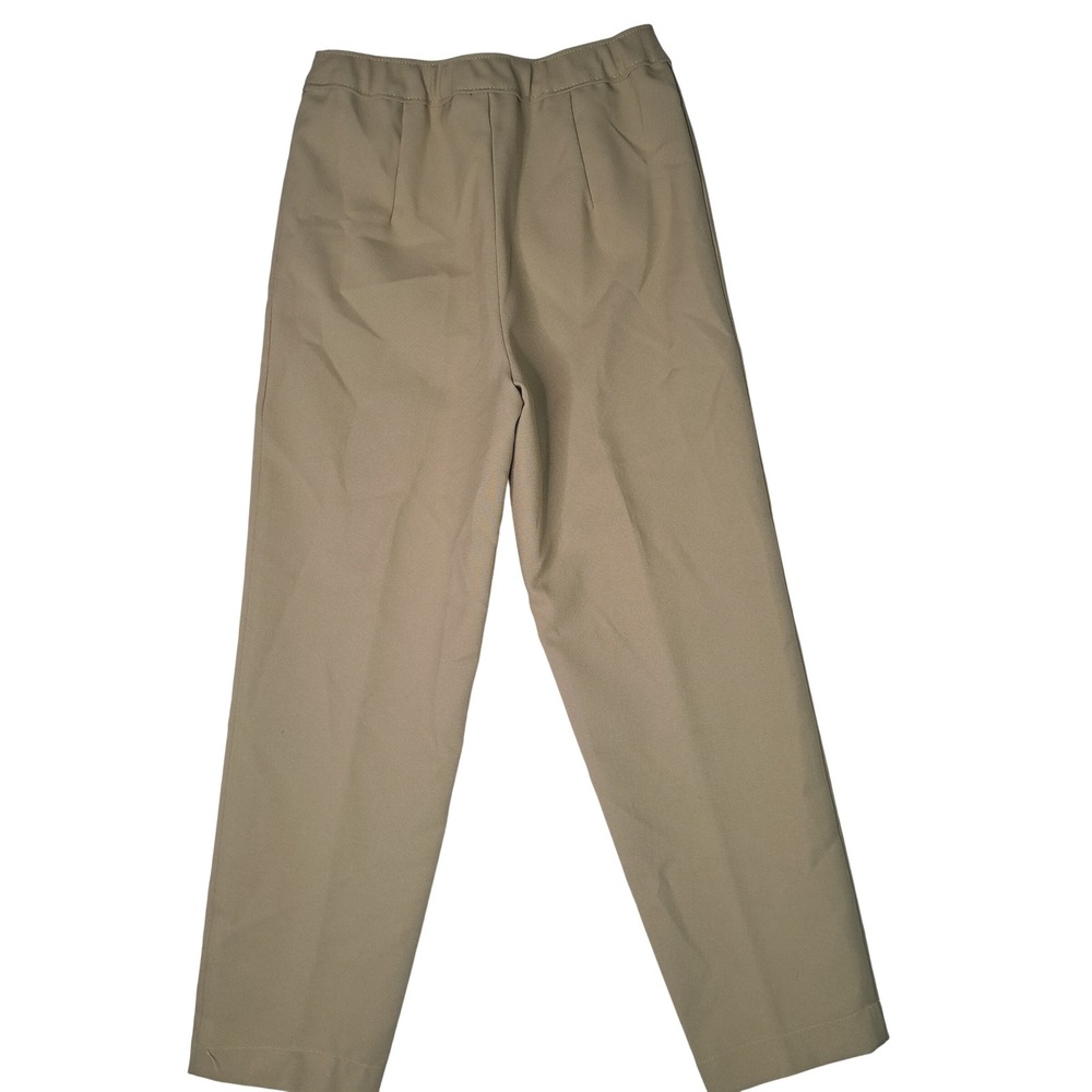 Bond Over Womens Khaki Elastic Waist Straight Leg Casual Pants‎ Size M